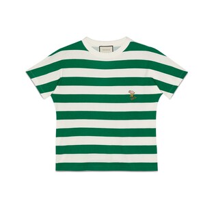 Striped T-shirt with piglet patch