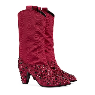 Women's boot with crystals