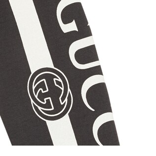 Gucci logo print hooded sweatshirt