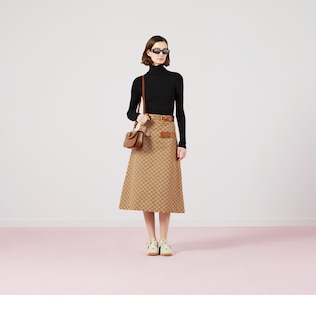 Fine rib knit wool turtleneck