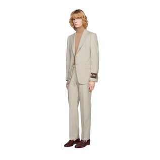 Wool mohair jacket with Gucci label