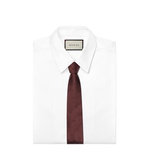 Krawatte aus Seiden-Jacquard mit Doppel G
