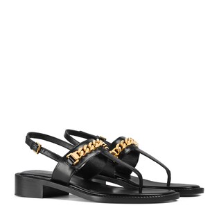 Women's thong sandal with chain