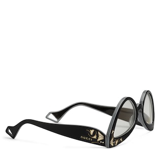 Inverted cat eye sunglasses