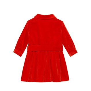 Children's corduroy coat with belt
