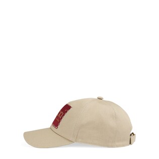 Cotton baseball hat with Gucci label