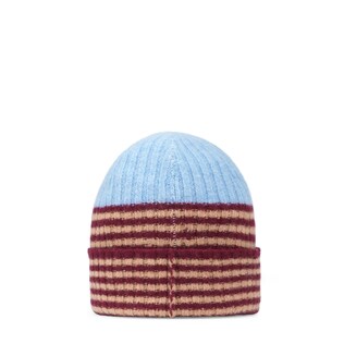 Bonnet en laine à rayures