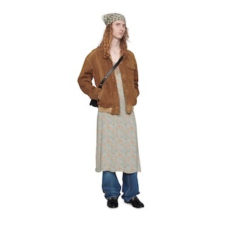 Abito sottoveste in crêpe floreale Gucci Liberty