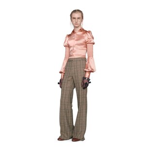 Pantalon en laine Prince de Galles