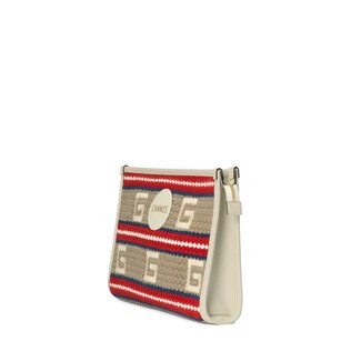 Cannes striped pouch