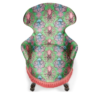 Octopus jacquard armchair