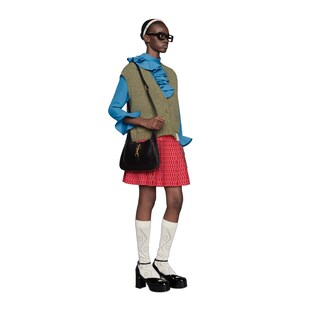 Shirt with ruffles and bell sleeves