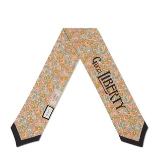 Gucci Liberty floral silk neck bow