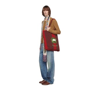 Felted wool V-neck jumper