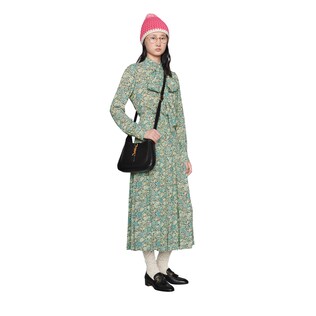 Gucci Liberty花卉印花绉绸衬衫