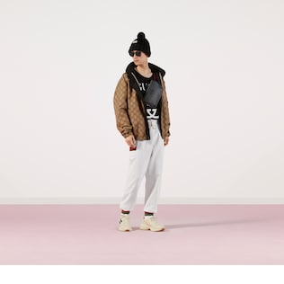 Pantalone da jogging in jersey con nastro Web