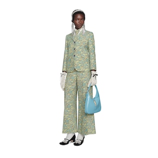 Blazer aus Wolle mit Gucci Liberty-Print