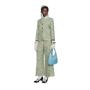 Gucci Liberty floral wool wide pant