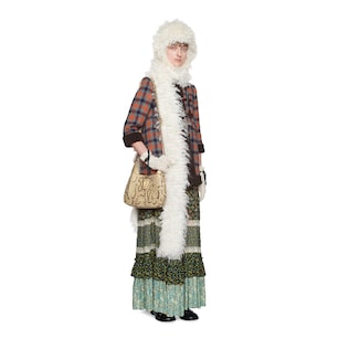 Rock aus Crêpe mit Gucci Liberty-Print