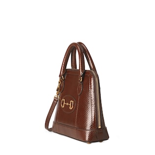 Bolso de Mano de pitón Gucci Horsebit 1955