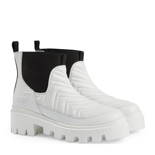 Women's matelassé Chelsea boot