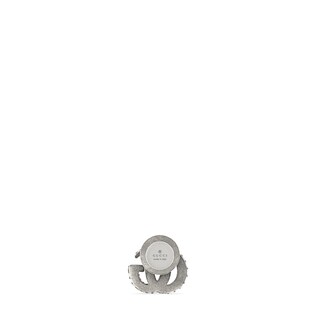 Crystal Double G brooch