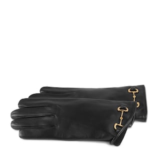 Guante de piel con Horsebit