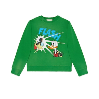 Disney x Gucci Donald Duck crop sweatshirt