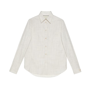 Check Oxford cotton shirt