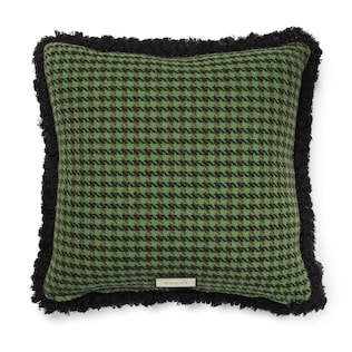 Tweed cushion with GG pattern