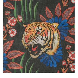 Tiger Leaf print wallpaper