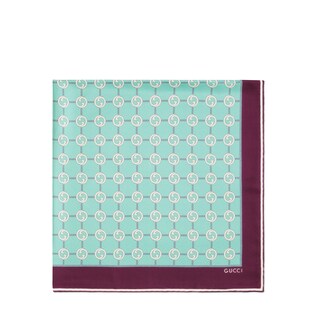 Foulard en soie à imprimé GG