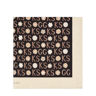 Ken Scott x Gucci monogram silk scarf