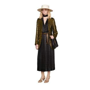 Pinstripe crêpe shirt