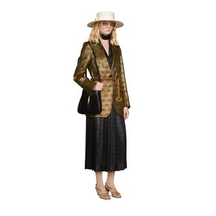 Cotton silk single-breasted jacket