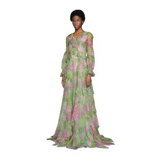 Ken Scott print silk dress