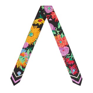 Ken Scott print silk neck bow
