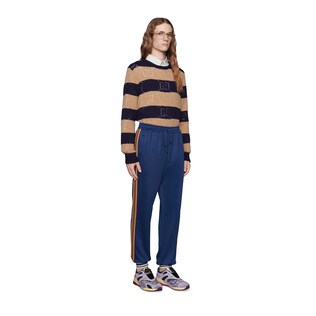 Technical jersey jogging bottoms