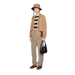 Cardigan aus Wollstrick-Mischung mit Web