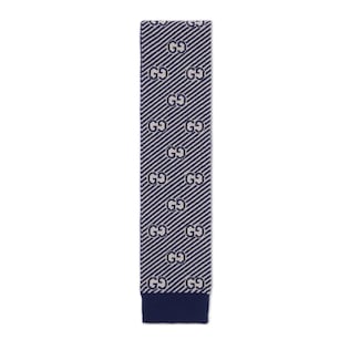 Children's GG wool scarf