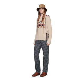 Maglione in lana e cotone Donald Duck Disney x Gucci