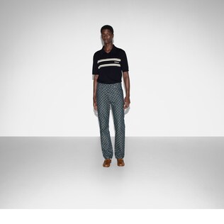 Eco washed GG denim trousers