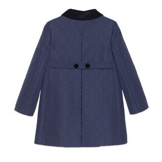 Children's GG viscose wool coat