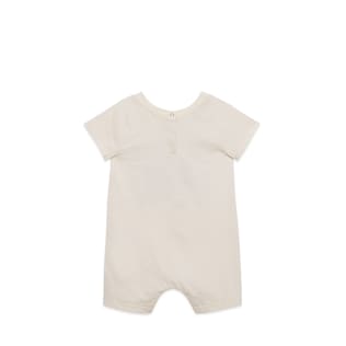 Baby Gucci logo print cotton one-piece