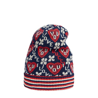 Children's viscose jacquard hat