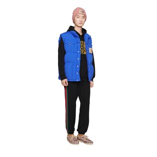 The North Face x Gucci織帶印花棉質衛衣