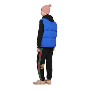 THE NORTH FACE x GUCCI ウェブ ストライプ プリント コットン ジョギングパンツ