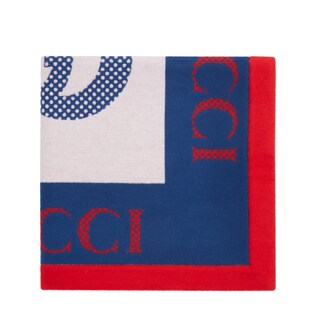 Baby Gucci logo wool blanket