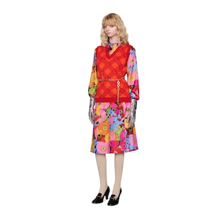 Online Exclusive Ken Scott print silk shirt