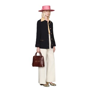 Tweed crêpe jacket